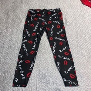 Bebe Sport Athletic Leggings size Large
